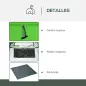 Tienda de Ducha Portátil con Bolsillo Bolsa de Transporte y UV 20+ para Baño Inodoro 126x124x189 cm Verde