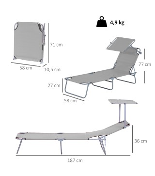 Tumbona Plegable