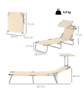 Tumbona Plegable