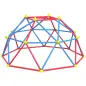 Cúpula de Escalada Juego de Cúpula Geométrica para 3-8 Años con Marco de Metálico Carga 180 kg Ø183x90 cm Rojo y Azul