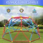 Cúpula de Escalada Juego de Cúpula Geométrica para 3-8 Años con Marco de Metálico Carga 180 kg Ø183x90 cm Rojo y Azul