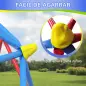Cúpula de Escalada Juego de Cúpula Geométrica para 3-8 Años con Marco de Metálico Carga 180 kg Ø183x90 cm Rojo y Azul