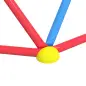 Cúpula de Escalada Juego de Cúpula Geométrica para 3-8 Años con Marco de Metálico Carga 180 kg Ø183x90 cm Rojo y Azul