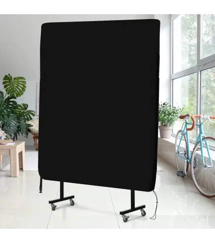 Funda para Mesa de Ping-Pong con Cremallera Anti-UV e Impermeable para Interior y Exterior 275x153x5 cm Negro