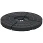 Peso para Base de Sombrilla de 4 Piezas Rellenable de Agua 52 Litro Arena 60 kg o Mixto 70 kg para Base Cruzada Negro
