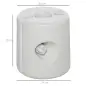 Pack de 4 Pesos para Carpas Plegables Soportes Rellenables con 9 kg de Agua Ø22/24x25 cm Blanco