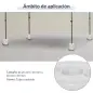 Pack de 4 Pesos para Carpas Plegables Soportes Rellenables con 9 kg de Agua Ø22/24x25 cm Blanco