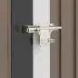 Cobertizo Exterior 1,07m² 142x84x189 cm con Puerta y Orificios de Drenaje para Almacenamiento de Herramientas Marrón