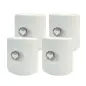Pack de 4 Pesos para Carpas Plegables Soportes Rellenables con 8,7 kg de Agua o 12 kg de Arena Ø21,5/24x25,5 cm Blanco