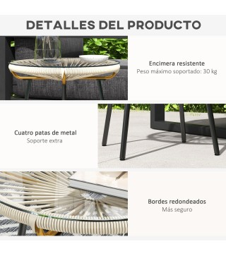 Mesa de Ratán