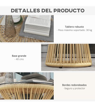 Mesa de Ratán