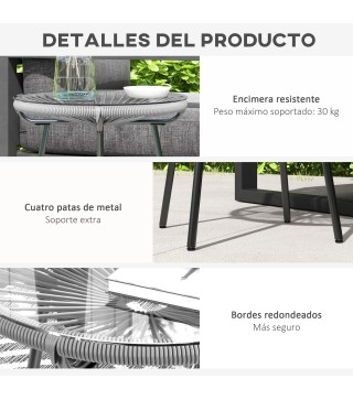 Mesa de Ratán