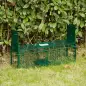 Trampa para Animales Vivos 60x18x20 cm con 2 Puertas Asa y Marco de Acero para Conejos Ardillas Hurones Verde