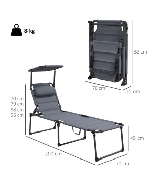 Tumbona Plegable