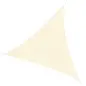Toldo Vela Triangular 4x4x4 m Vela de Sombra para Jardín Patio Terraza HDPE Anti UV y Transpirable Color Beige