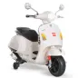Moto Eléctrica para Niños de 3-6 Años con Licencia VESPA Moto de Batería para Niños con Música Velocidad 2-3 km/h y Bocina Carga