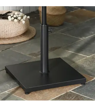 Base para Sombrilla de Jardín Peso Neto 18 kg Soporte Pie para Parasol Apto para Postes de Ø35mm/Ø38mm/Ø48mm para Jardín Patio N