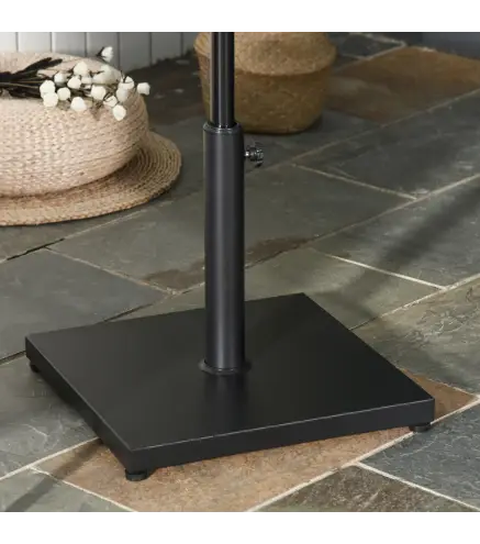 Base para Sombrilla de Jardín Peso Neto 18 kg Soporte Pie para Parasol Apto para Postes de Ø35mm/Ø38mm/Ø48mm para Jardín Patio N