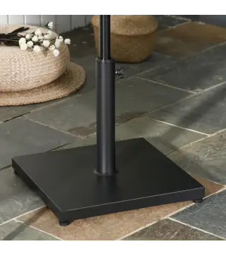 Base para Sombrilla de Jardín Peso Neto 18 kg Soporte Pie para Parasol Apto para Postes de Ø35mm/Ø38mm/Ø48mm para Jardín Patio N