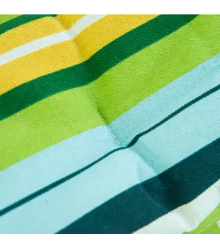 Hamaca Colgante de Jardín para 2 Personas Hamaca Ecológico para Camping con Almohada Carga de 180 kg Rayas Azules y Verdes 3,4x1