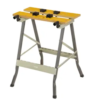 Banco de Trabajo Plegable 4 en 1 Mesa de Trabajo con 4 Abrazaderas 2 Manivelas 62,5x60,5x78,5 cm Natural y Gris