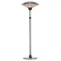 Calefactor de Pie de Exterior 1200/1800/3000W Estufa de Infrarrojos con Altura Ajustable Ø58,5x160-200 cm Plata