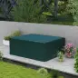 Funda Protectora para Muebles Rectangular Funda de Muebles para Jardín Impermeable Anti-UV Antipolvo 235x190x90 cm Verde
