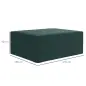 Funda Protectora para Muebles Rectangular Funda de Muebles para Jardín Impermeable Anti-UV Antipolvo 235x190x90 cm Verde