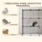 Jaula para Animales Pequeños de 31 Paneles Parque para Mascotas para Gatitos Conejos Chinchillas 105x45x105 cm Negro Jaula para Animales Pequeños de 31 Paneles Parque para Mascotas para Gatitos Conejos Chinchillas 105x45x105 cm Negro