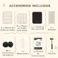 Jaula para Animales Pequeños de 31 Paneles Parque para Mascotas para Gatitos Conejos Chinchillas 105x45x105 cm Negro Jaula para Animales Pequeños de 31 Paneles Parque para Mascotas para Gatitos Conejos Chinchillas 105x45x105 cm Negro