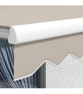 Toldo Retráctil Eléctrico Manual 250x200 cm Toldo Portátil con Mando a Distancia Manivela Manual Marco de Aluminio Crema