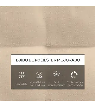 Juego de 6 Cojines para Sillas de Comedor 40x40 cm 6 Piezas Cojines para Sillas de Jardín Acolchados con Cintas Caqui