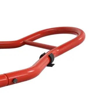 Caballete Moto Soporte Delantero Universal de Acero con Horquillas en U y L para Rueda 10" 17" 18" Carga 200 kg Rojo