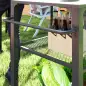 Carrito de Parrilla para Jardín o Terraza Carrito de Servicio con Encimera Estantes y Ruedas para BBQ 105x50x79 cm Negro
