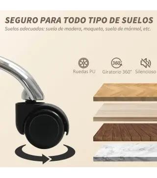 Silla de Escritorio con Reposapiés Tapizada en Borreguito con Respaldo Reclinable Reposacabezas Ajustable Crema