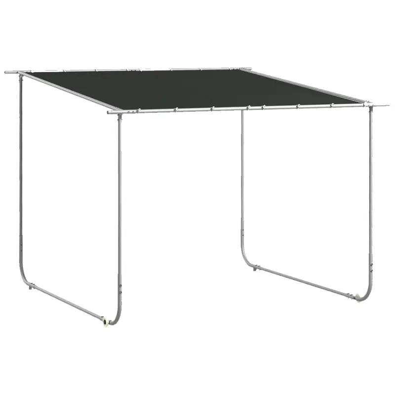 Cenador de Jardín 3x3 m con Ruedas Protección UV 30+ Impermeable Sacos de Arena y Marco de Acero Gris Oscuro Cenador de Jardín 3x3 m con Ruedas Protección UV 30+ Impermeable Sacos de Arena y Marco de Acero Gris Oscuro