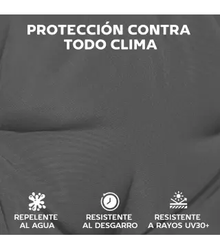 Juego de 2 Cojines para Tumbonas 180x55 cm Cojines para Sillas de Jardín Gruesas UPF30+ con 4 Cintas Gris Oscuro