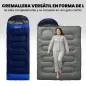 Saco de Dormir Adulto Ligero y Compacto para 3 Estaciones Impermeable Portátil Tamaño Pequeño para Acampar Azul Marino Saco de Dormir Adulto Ligero y Compacto para 3 Estaciones Impermeable Portátil Tamaño Pequeño para Acampar Azul Marino