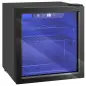 Vinoteca 12 Botellas Nevera para Vinos con Capacidad de 36 L Temperatura Ajustable 4-16℃ Puerta de Vidrio Luz LED Negro