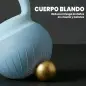 Pesa Rusa 8 kg Kettlebell Relleno de Arena Metálica y Mango Antideslizante para Entrenamiento 27x20x20 cm Azul Claro