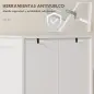 Armario Despensa Cocina con 4 Puertas con 8 Compartimentos 10 Estantes Alacena Moderna con 4 Estantes Ajustables Blanco