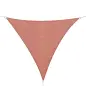 Toldo Vela Triangular 3x3x3 m Vela de Sombra para Jardín Patio Terraza HDPE Anti UV y Transpirable Color Rojo Óxido