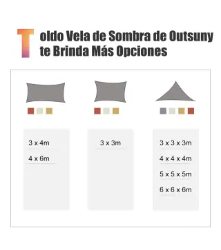 Toldo Vela Triangular 3x3x3 m Vela de Sombra para Jardín Patio Terraza HDPE Anti UV y Transpirable Color Rojo Óxido