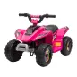 Quad Eléctrico para Niños de 18-36 Meses Batería 6V con Avance y Retroceso Carga Máx. 20 kg 72x40x45,5 cm Rosa