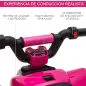 Quad Eléctrico para Niños de 18-36 Meses Batería 6V con Avance y Retroceso Carga Máx. 20 kg 72x40x45,5 cm Rosa