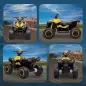 Quad Eléctrico para Niños de 3-5 Años Vehículo Eléctrico a Batería 12V con 2 Motores 83x53x55,5 cm Amarillo