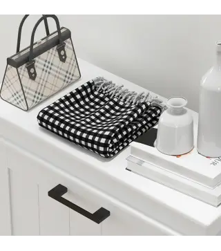 Zapatero Estrecho con 3 Puertas Abatibles Estantes Ajustables para 15 Pares de Zapatos Blanco