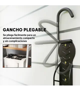 Soportes de Pared para Bicicletas de 4 Piezas Plegables hasta 30 kg con Tornillos para Casa Garaje y Sótano Negro