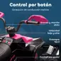 Quad Eléctrico para Niños de 3-8 Años 24V con 2 Motores Velocidad hasta 6,5 km/h Ruedas con Suspensión Rosa
