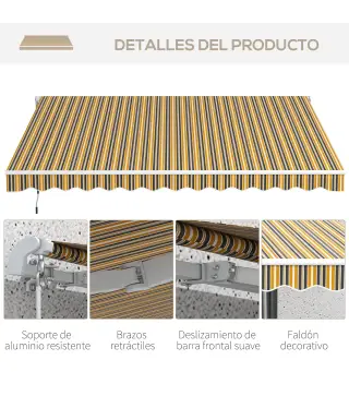 Toldo Manual Retráctil